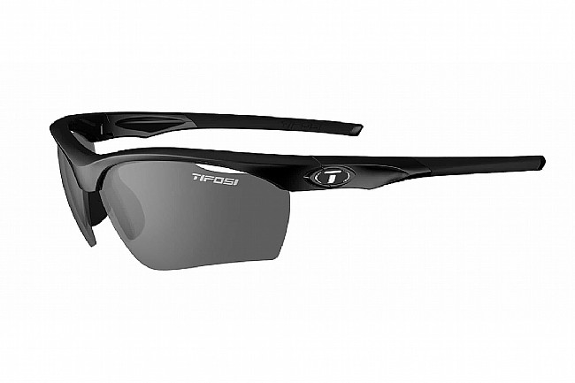 Tifosi Vero Sunglasses Gloss Black - Smoke/AC Red/Clear Lenses