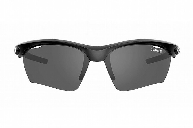 Tifosi Vero Sunglasses Gloss Black - Smoke/AC Red/Clear Lenses