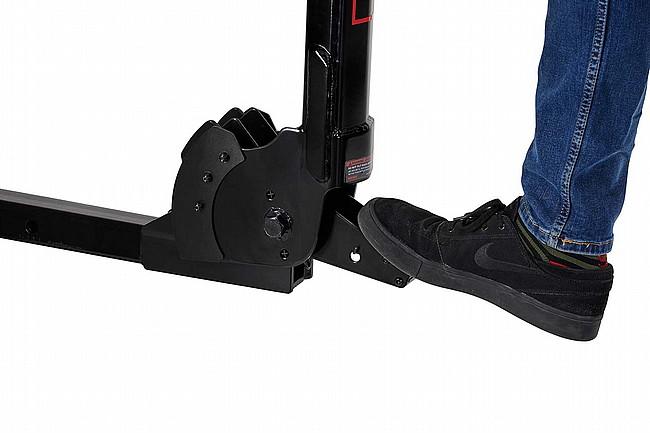 Yakima HangTight Hitch Rack Foot Actuated Tilting Mechanism