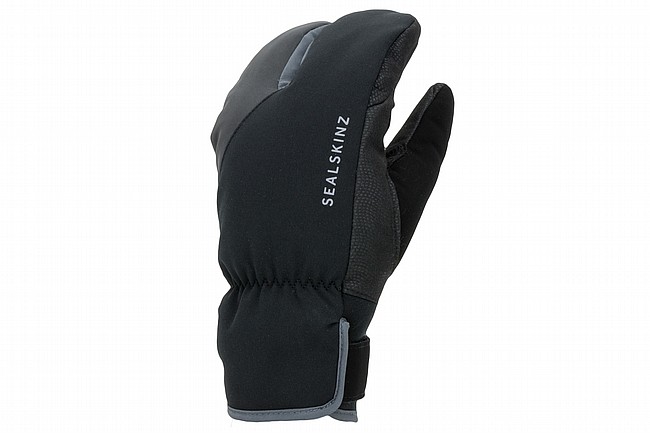 SealSkinz Waterproof Extreme Cold Weather Cycle Split Finger Black/Grey