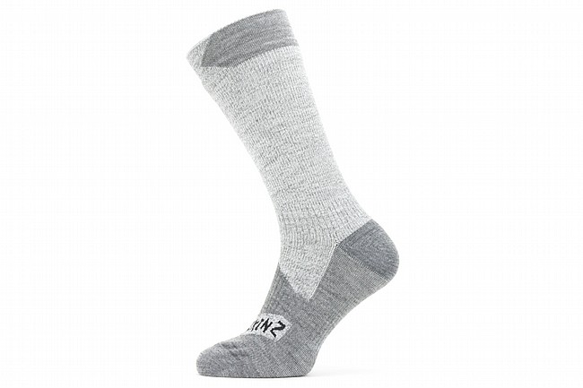 SealSkinz Waterproof All Weather Mid Length Sock Grey/Grey Marl