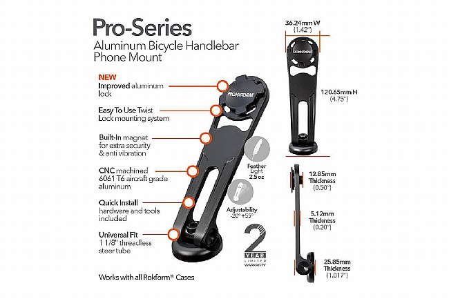 Rokform Pro-Series Aluminum Bike Mount Kit Rokform Pro-Series Aluminum Bike Mount Kit